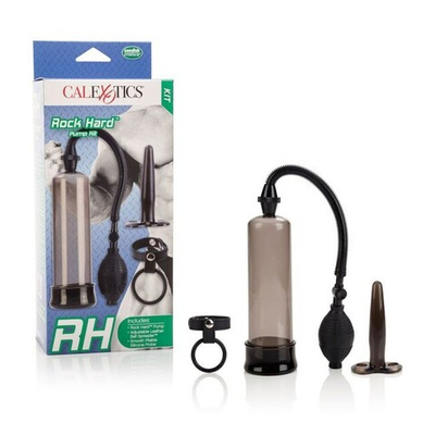 Набор с вакуумной помпой Rock Hard Pump Kit (Цвет: черный)