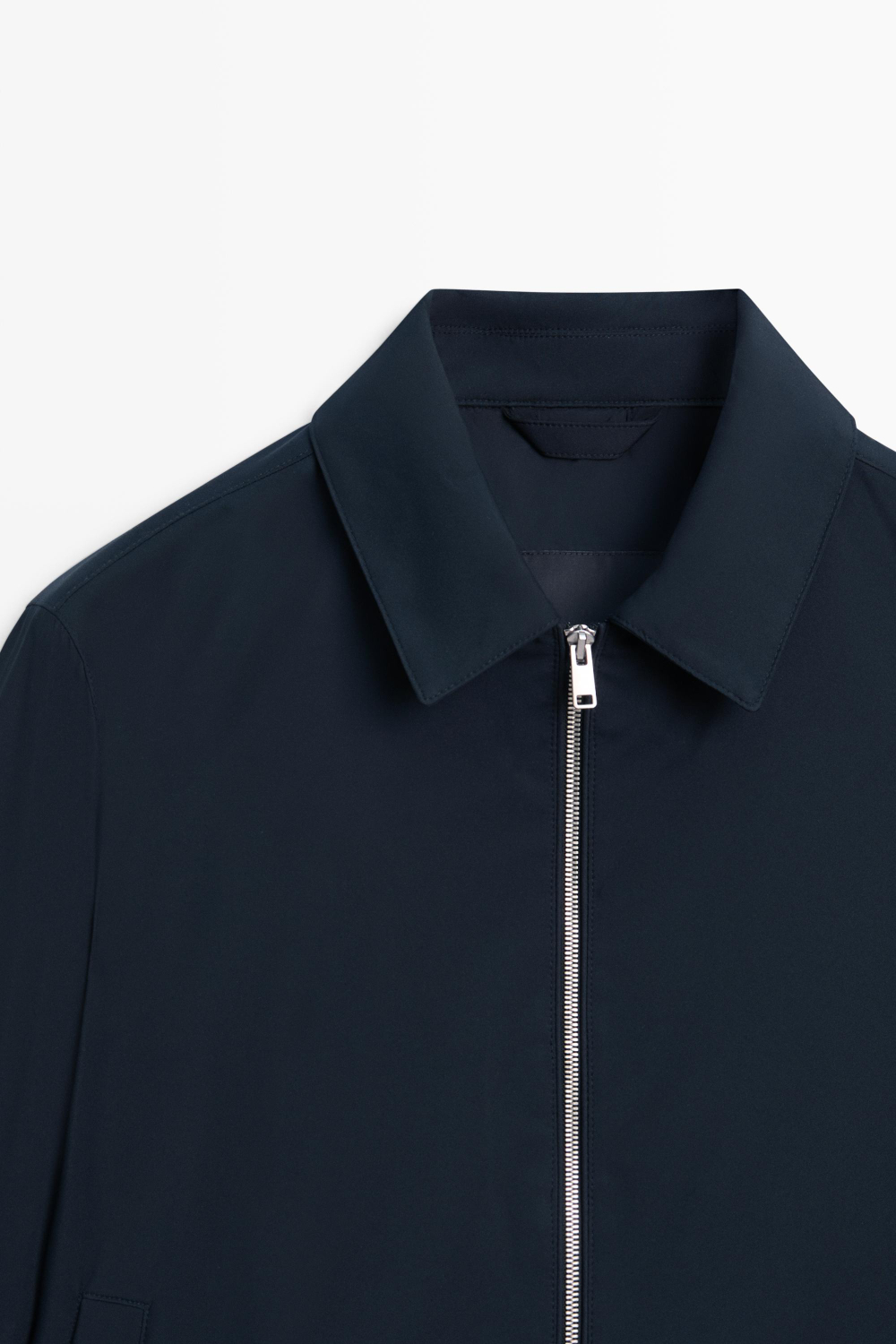 Massimo Dutti Легкая куртка с воротником, темно-синий