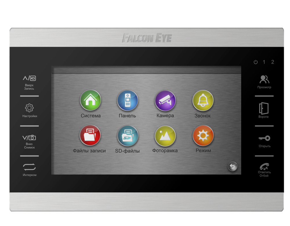 FE-Atlas Plus HD Black MHD Видеодомофон c поддержкой 1080P: дисплей 10" TFT; сенсорные кнопки;
