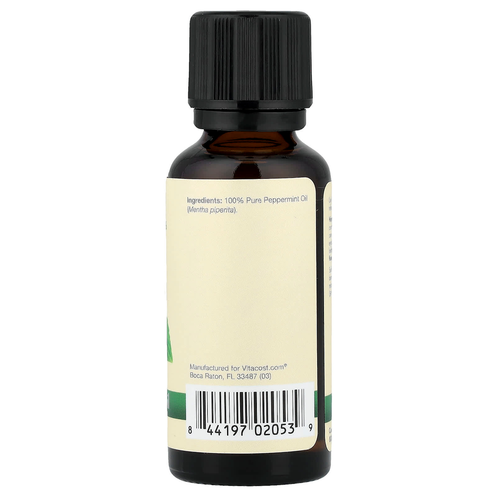 Vitacost, 100% чистое масло перечной мяты, 30 мл (1 жидк. унция)