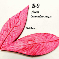 Молд Б-9 Лист Спатифиллиума (15,5,2 см)