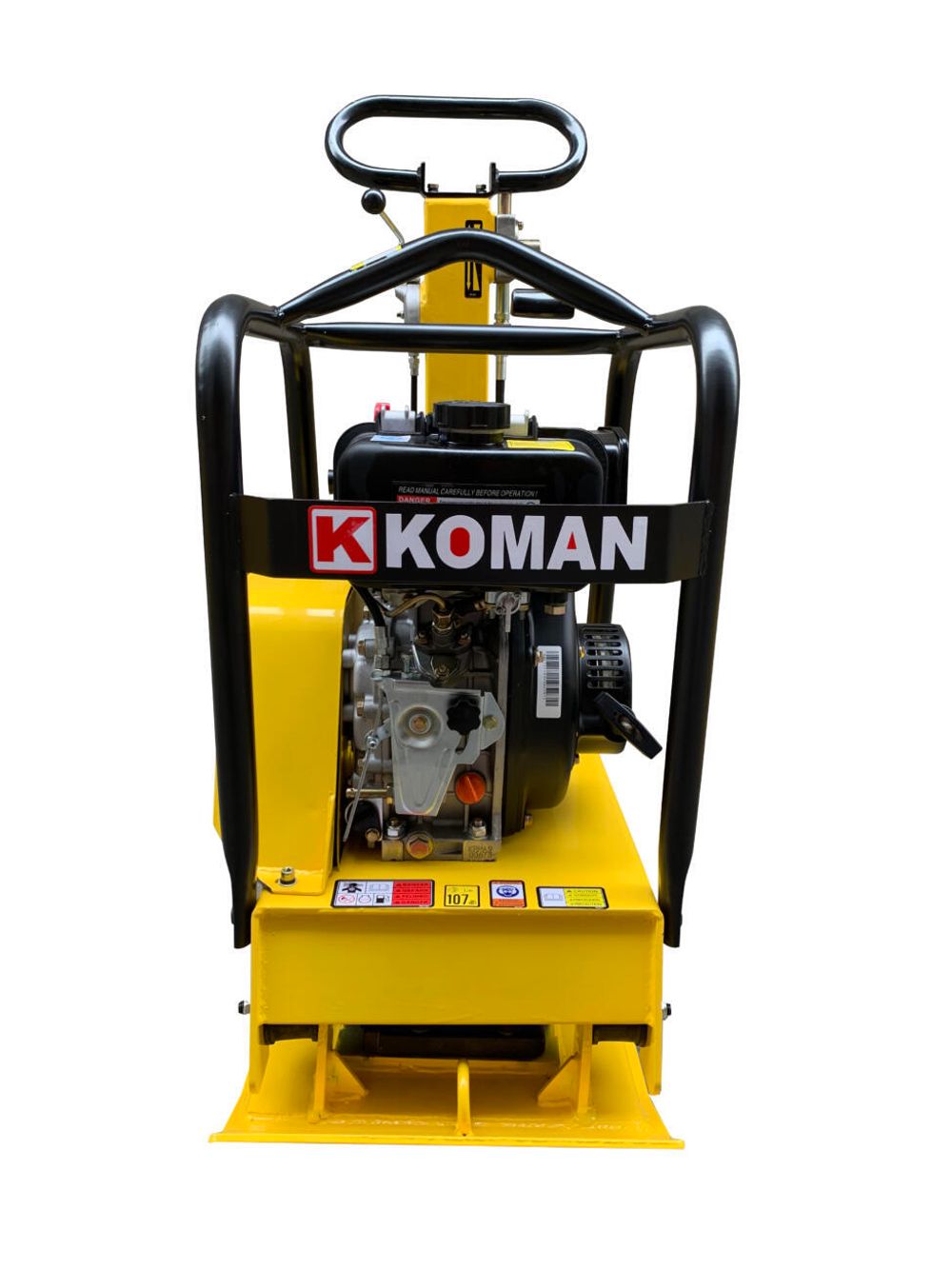Виброплита реверсивная KOMAN MS125-1 дизельная - [137 кг / 25 кН / Hi-Earns 173FE]