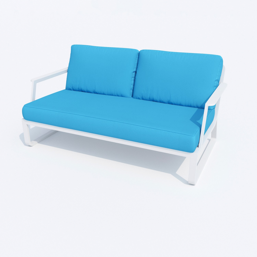 Лаунж зона Ideal Patio ЭСТИВО голубая - белый каркас