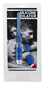 Полый уретральный вибростимулятор Dilator Vibrator (Цвет: синий)