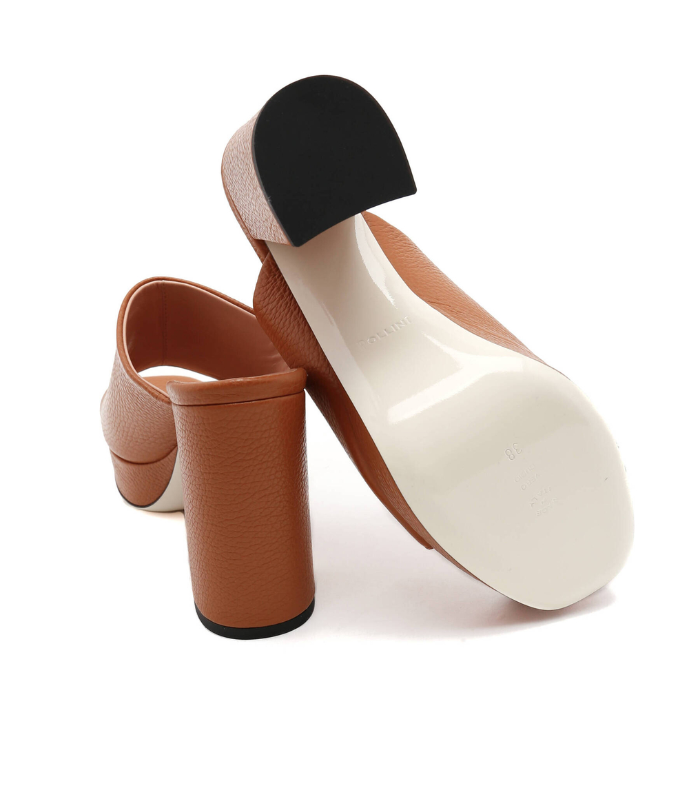 Кожаные шлепанцы Pollini - коричневый(SA28059C1GTD0)