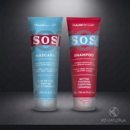 Комплект Happy Hair SOS шампунь + маска 250/250 мл