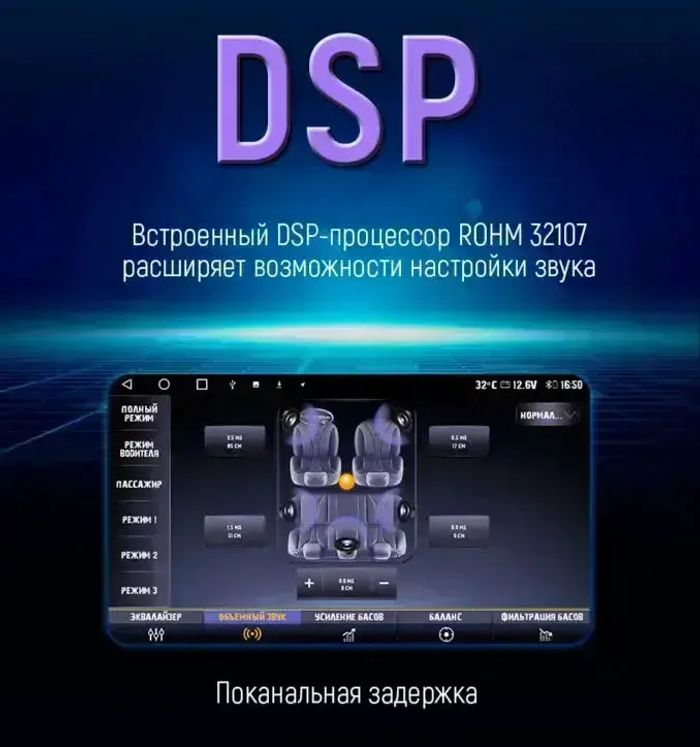 Магнитола для Mitsubishi Pajero Sport 3 2020-2024, Montero Sport (прямоугольный климат, рамка 9) - Kuberg EW-9638-2 QLed, Android 13, Быстрейшая, CarPlay, SIM-слот