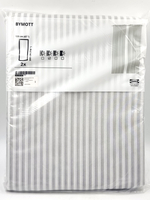 Шторы IKEA BYMOTT, 120х300 см, белые в светло-серую полоску 2 шт. (из Финляндии)