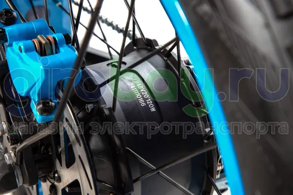 Электровелосипед Syccyba F11 Pro Dual 48V/15Ah (полный привод) - Синий обод фото №13