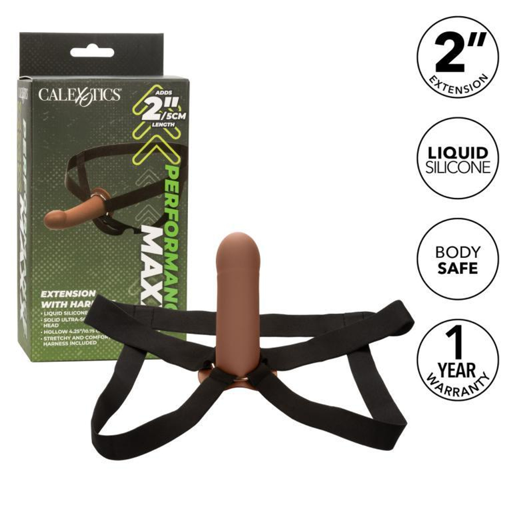 Performance Maxx Extension with Harness - Фаллопротез из силикона (15,75 х 5 см.)