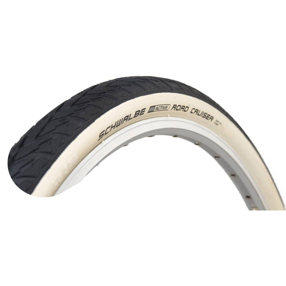 Покрышка 28X1.75 (47-622) Schwalbe ROAD CRUISER KGUARD B/W HS484 GREEN, 50EPI