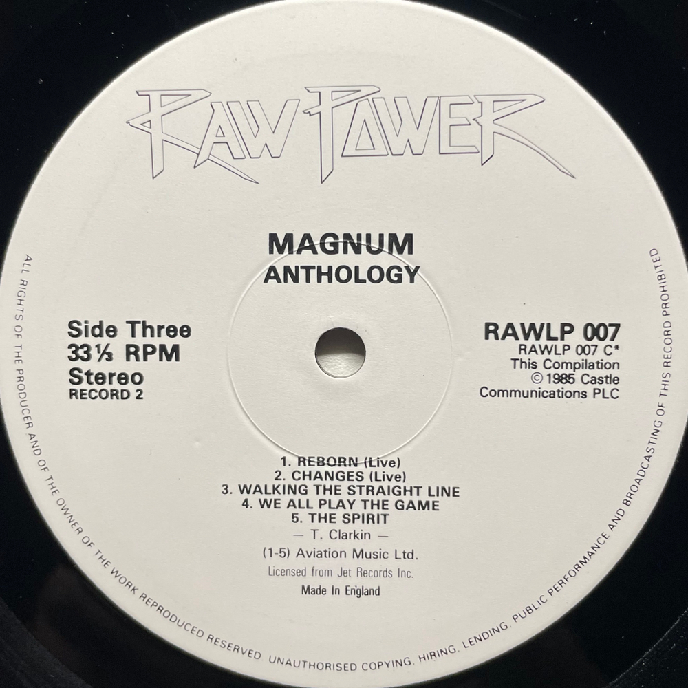 Magnum ‎– Anthology 2LP (Англия 1986г.)