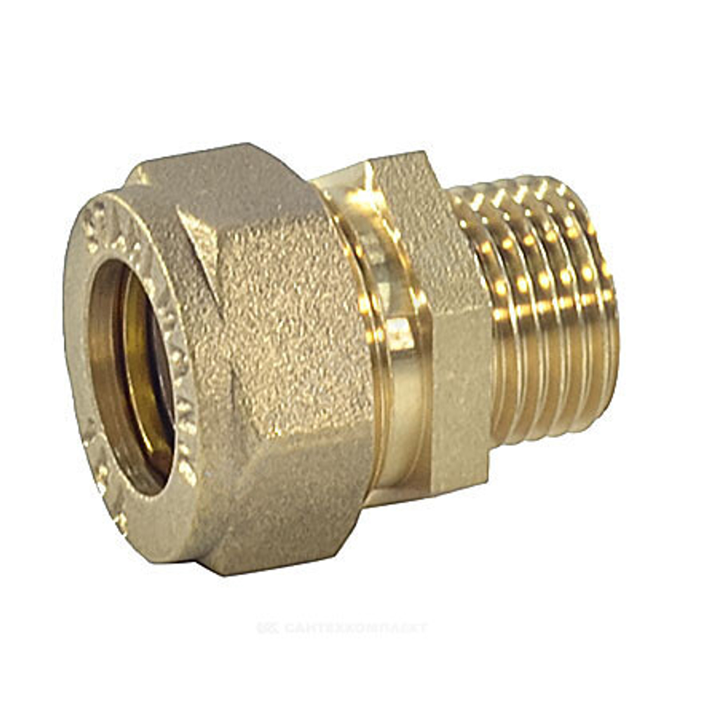Муфта латунь 20Aх1/2" обжим/НР STAHLMANN SSML2001/2BEF