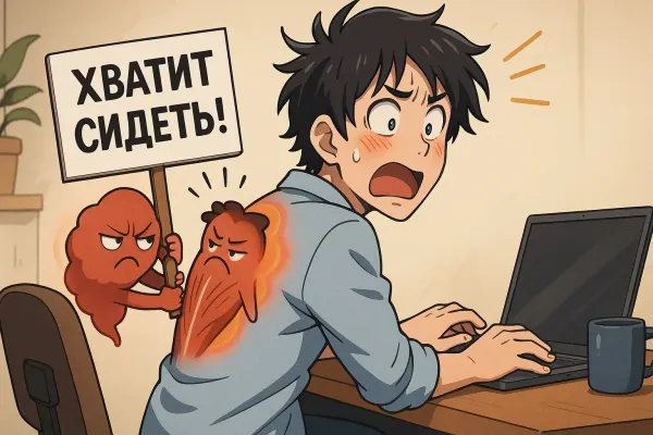 Почему болит спина между лопатками при сидячей работе