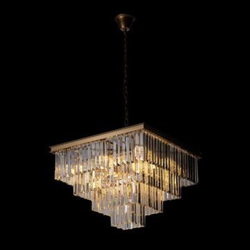 Подвесная люстра 9*Е14 10019/600S золото Prism Clear LOFT IT