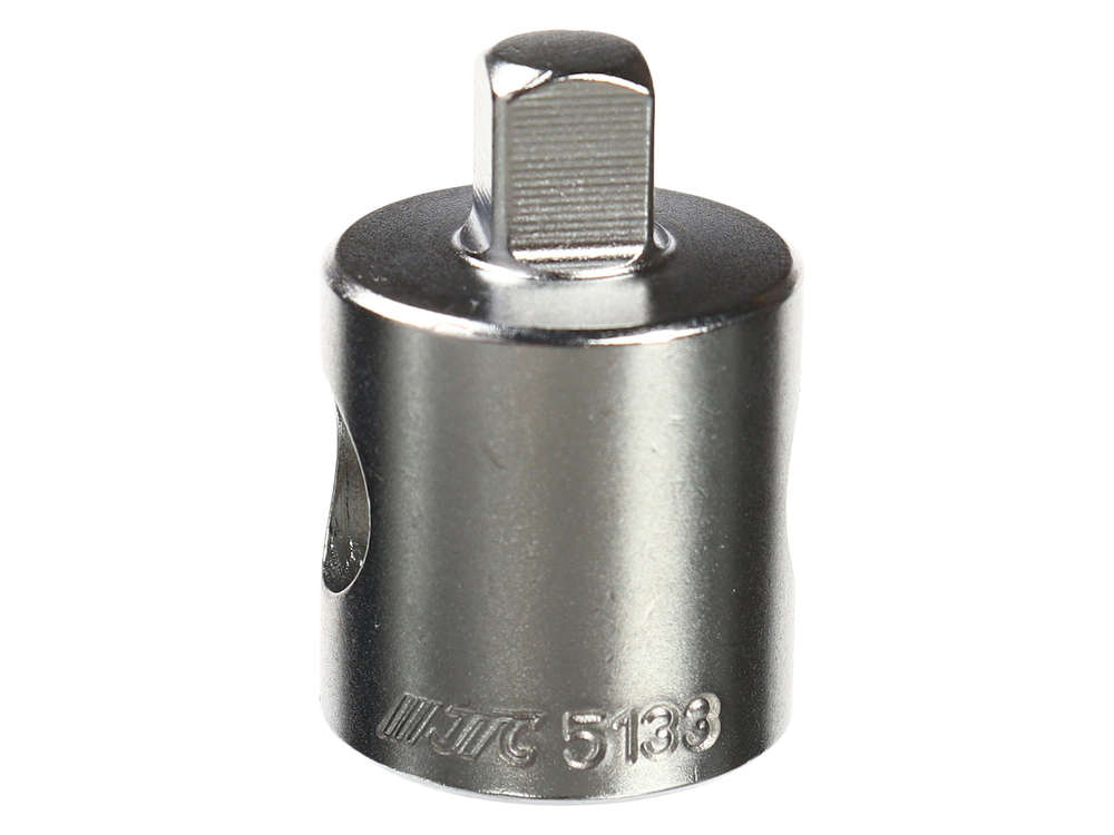 Переходник 1/4"х3/8" с отверстием JTC