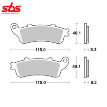 SBS 735HF тормозные колодки передние