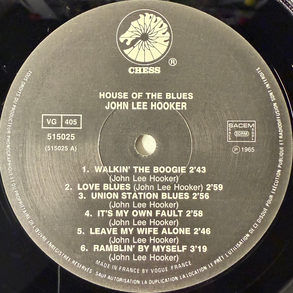 John Lee Hooker – House Of The Blues (Франция) Т