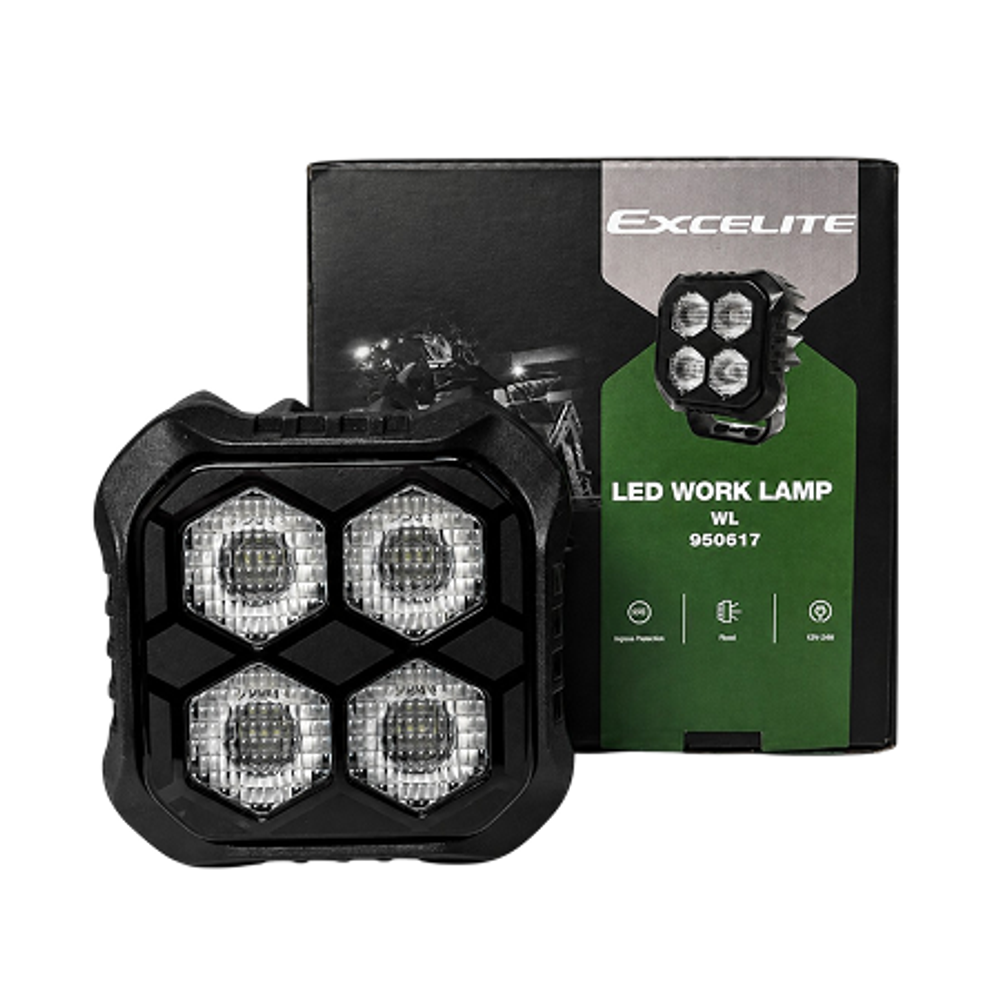 Фара светодиодная 10-30V 20W 5700K EXCELITE (LP-HF/4, рассеянный свет, 72x47,9x82,8), 1 шт