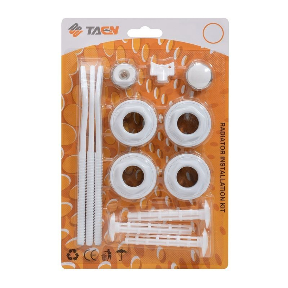 Комплект радиаторный 1/2" с тремя кронштейнами TAEN