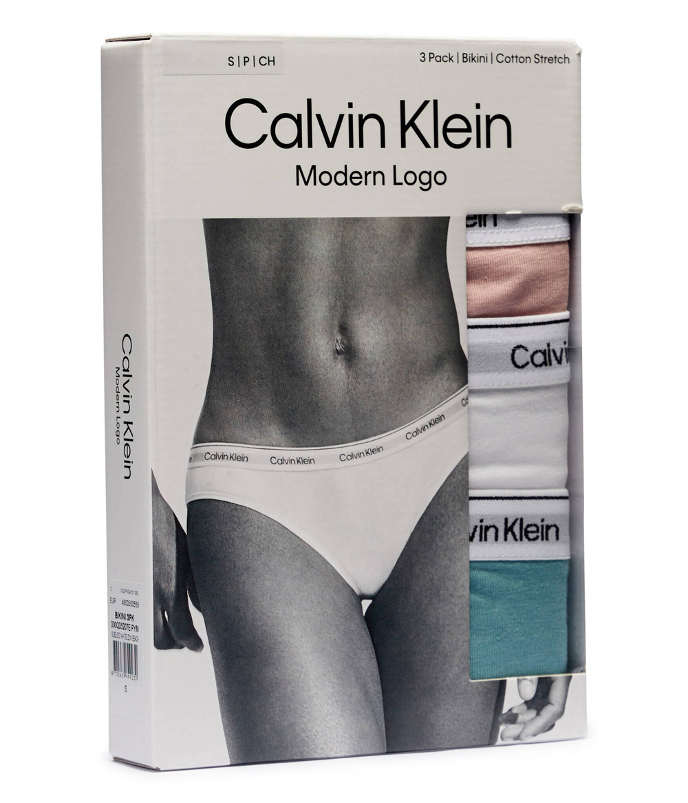 Трусики 3 пары Calvin Klein Underwear - розовый(000QD5207E)