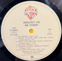 Виниловая пластинка Rod Stewart ‎– Absolutely Live 2LP