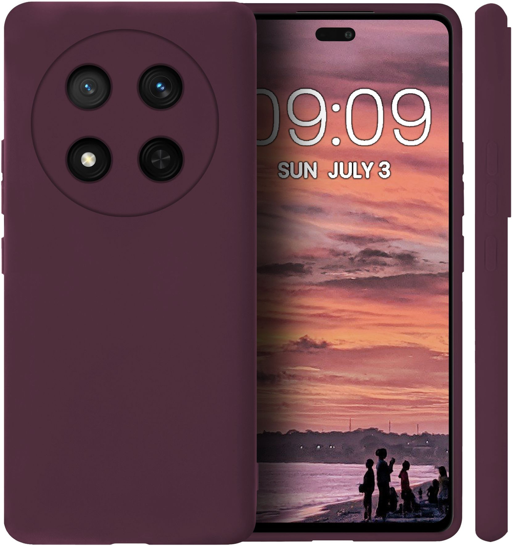 Мягкий Soft Touch чехол из силикона для HONOR X9C / X60 PRO с бархатной подкладкой