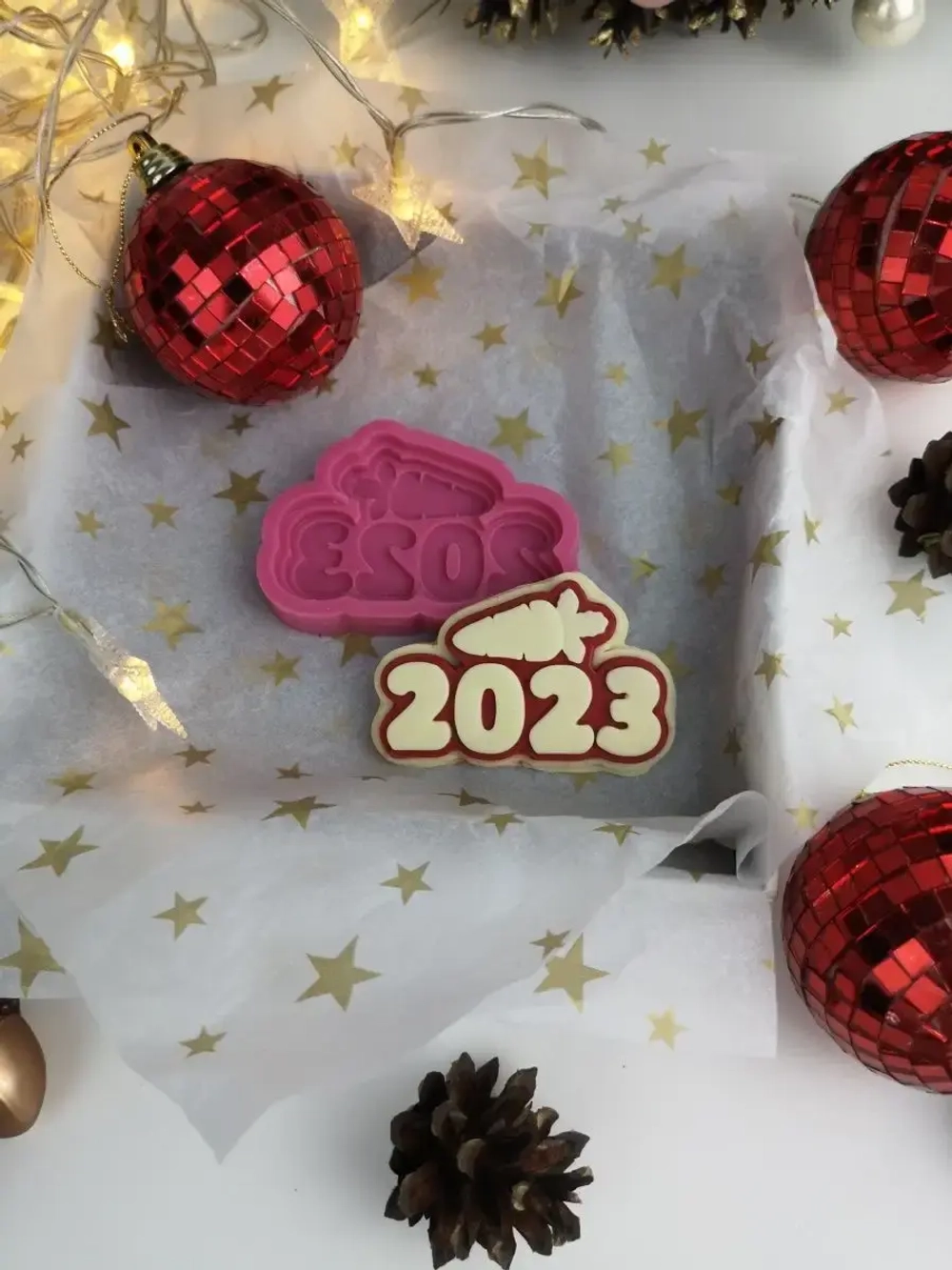 Молд для шоколада, пряника, мыла, молд новогодний 2023
