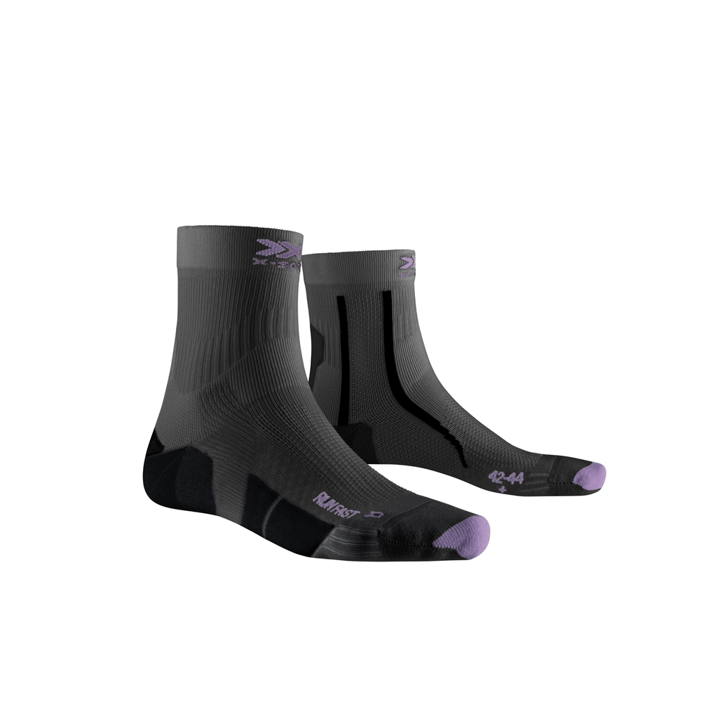 Носки X-Socks Run Fast 4.0 Charcoal/Invent Lavender