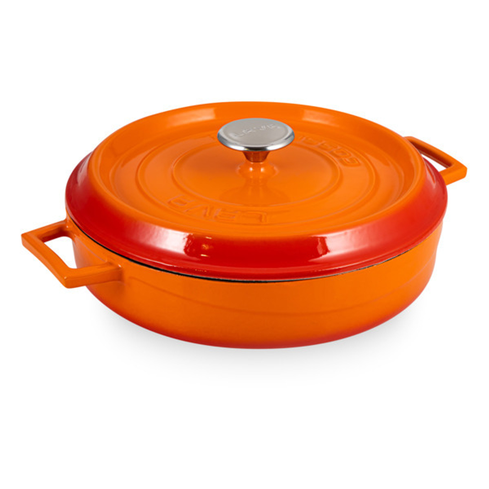 Кастрюля с крышкой 3.5л LAVA оранжевая