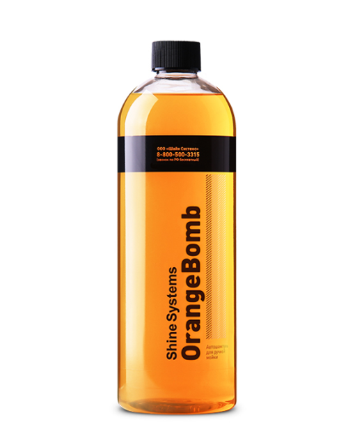 Shine Systems OrangeBomb Shampoo – автошампунь для ручной мойки, 750 мл