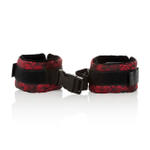 Роскошные фиксаторы для лодыжек Scandal Control Cuffs (Цвет: красный с черным)