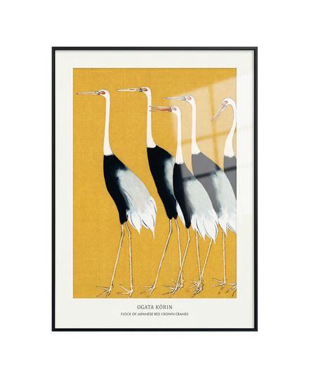 Жикле на холсте "Red Crown Cranes"