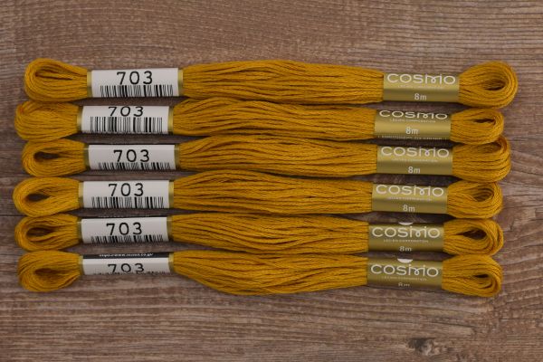 Мулине Lecien Cosmo, цв. 0703 / 6 мот. по 8 метров, в 6 сложений