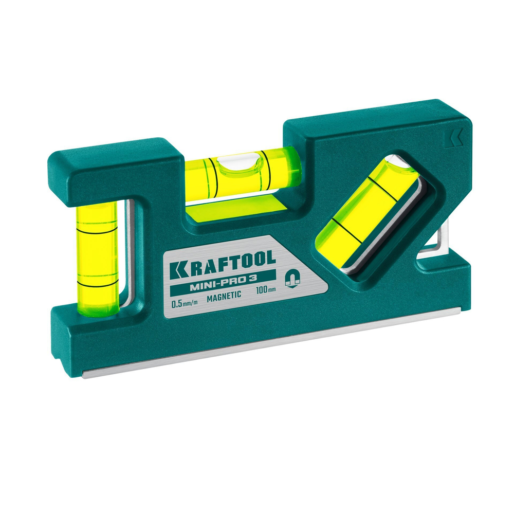 KRAFTOOL Mini-Pro 3, 100 мм, магнитный компактный уровень (34861-010)