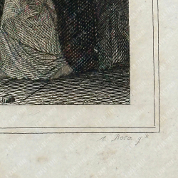 АНТОНИО РОКА. Похороны Юлия Цезаря. Гравюра. Испания, Мадрид. 1854–1859 г.