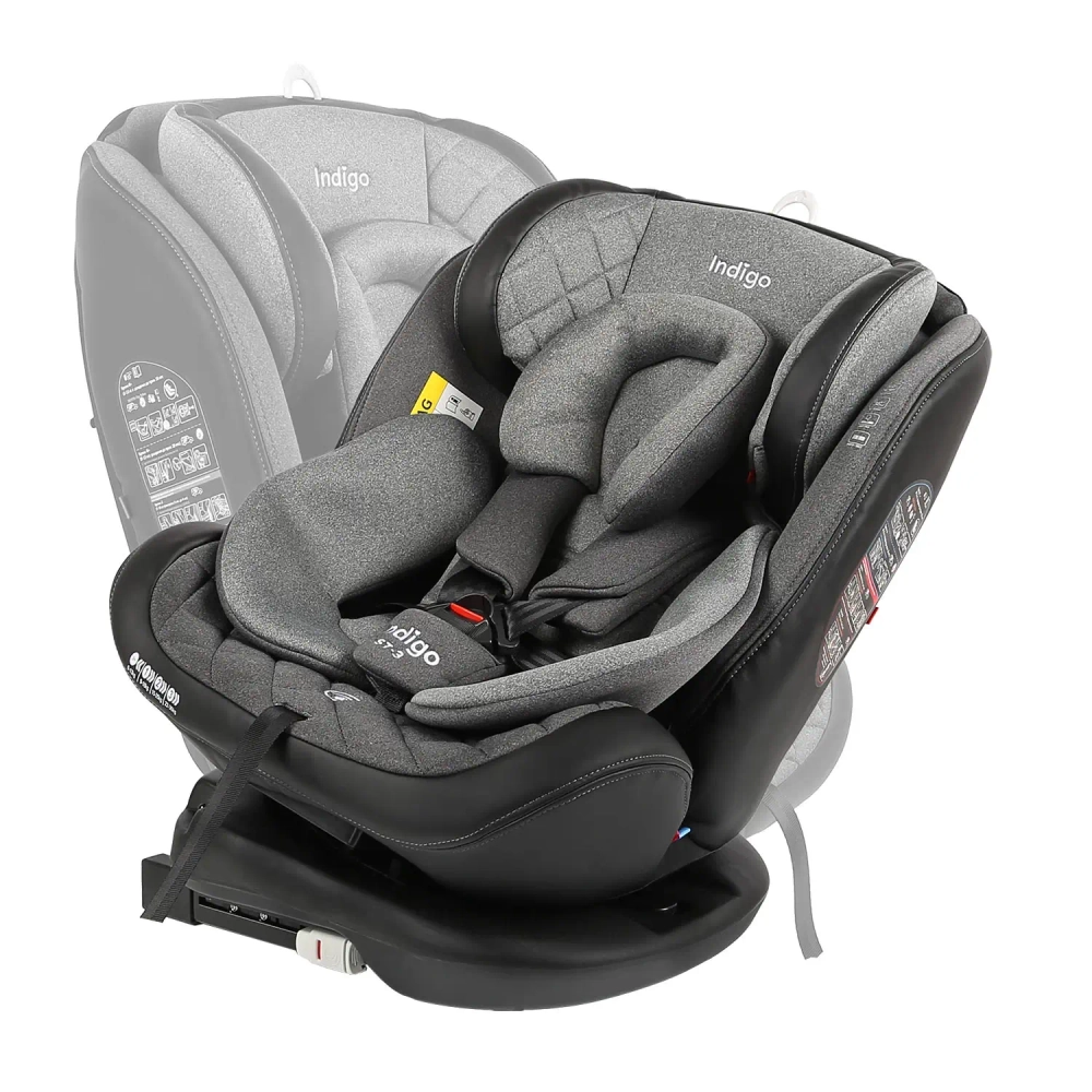 Автокресло Indigo AERO ST-3 0+1+2+3 (0-36 кг) серый
