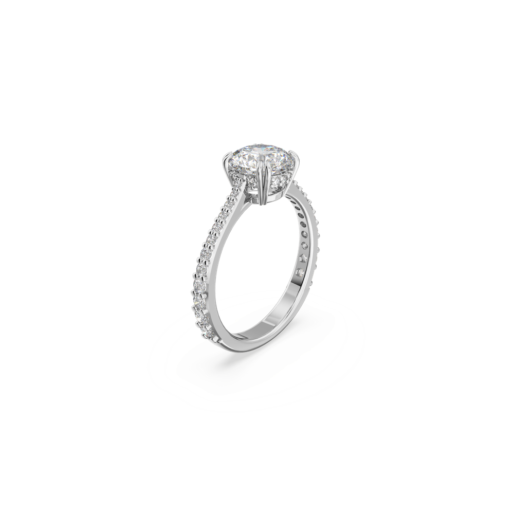 CONSTELLA:RING RND M WHITE/RHS 52