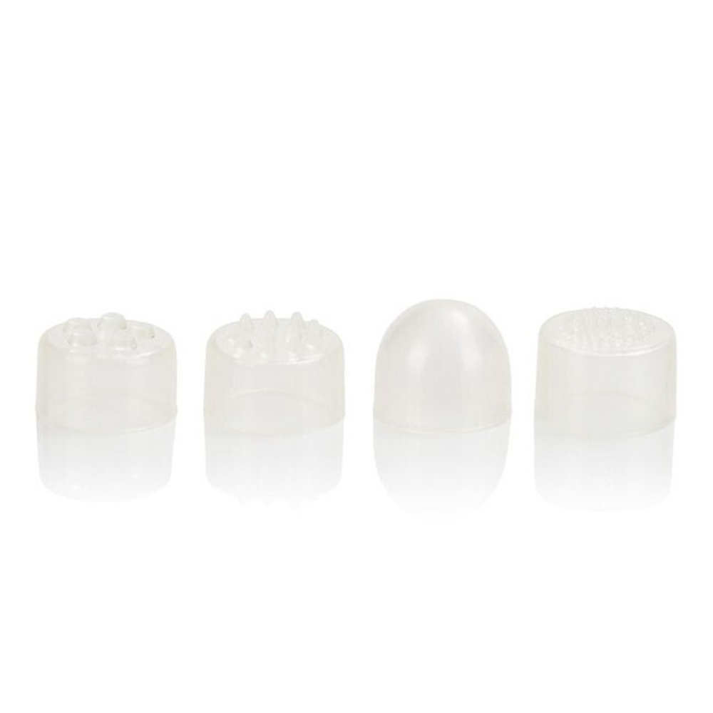 Вибратор клиторальный с 4 насадками Athena Waterproof Mini-Massager (Цвет: фиолетовый)