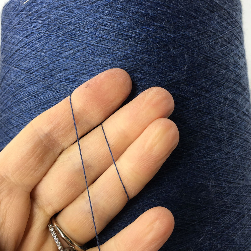 CASHWOOL - Zegna Baruffa Lane Borgosesia; 100% меринос; 1800м/100г 2/36; col.441410, цвет: синий джинсовый меланж
