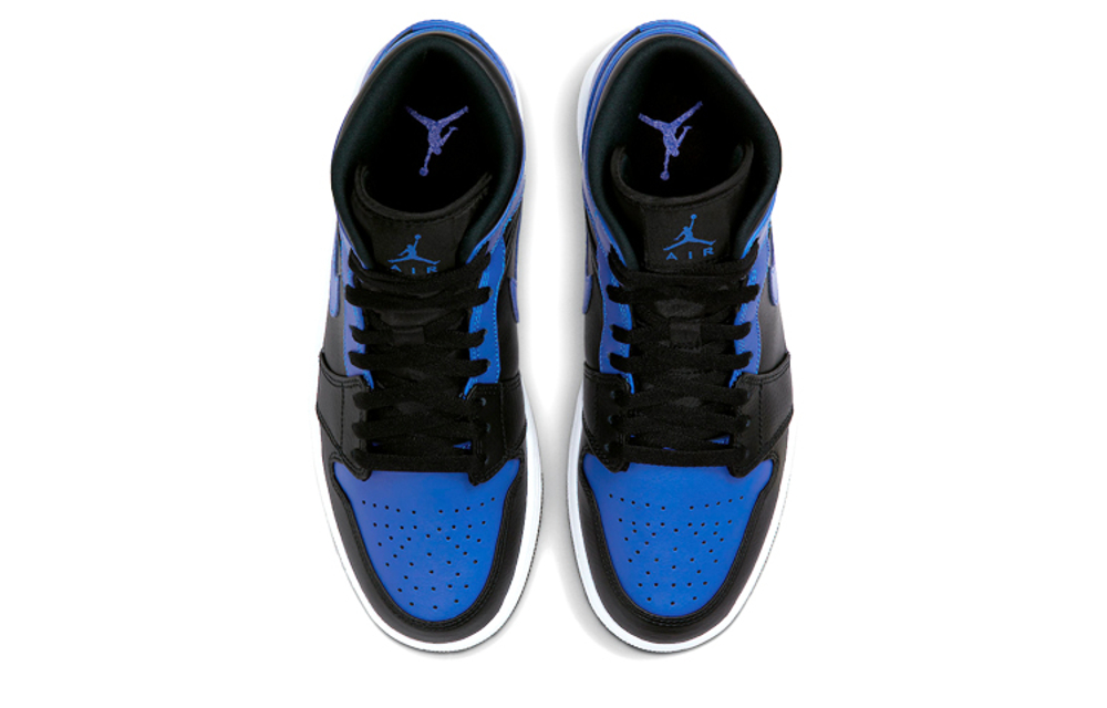 Air Jordan 1 Mid 'Hyper Royal Black'
