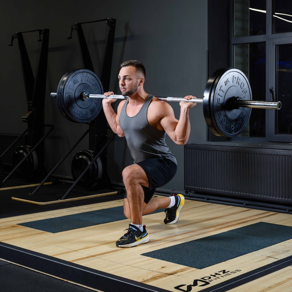 Диск для штанги каучуковый, черный D51 мм PROFI-FIT  5 кг