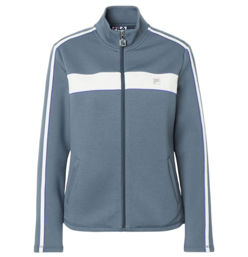 Женская теннисная куртка Fila Jacket Liella - turbulence/ecru comb