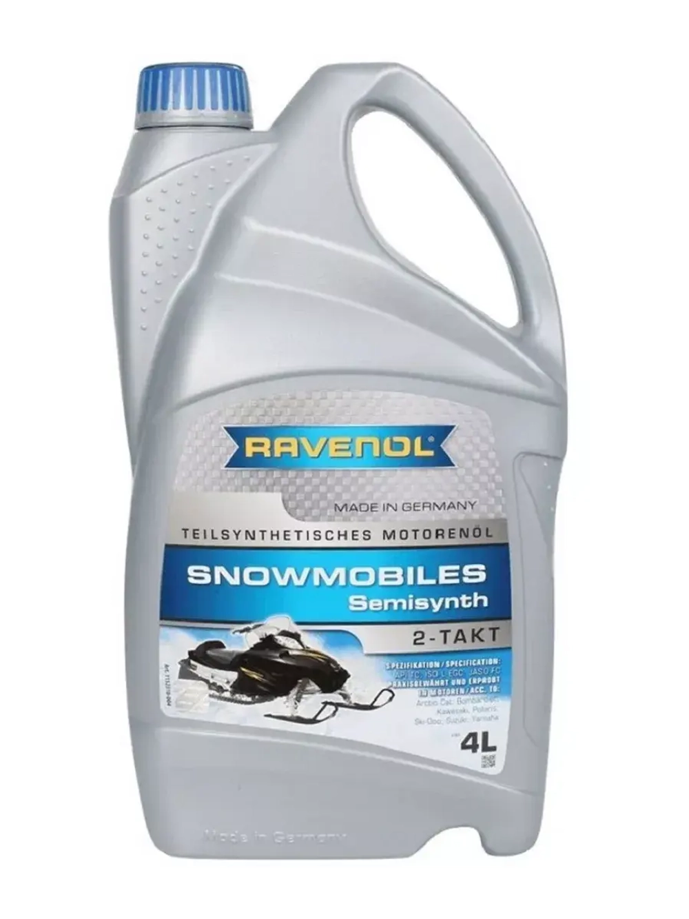 Масло для 2-Такт снегоходов RAVENOL Snowmobiles Teilsynth 4л