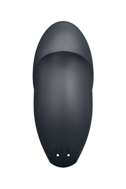 Вибромассажер Satisfyer Tap & Climax 1, силикон, серый, 11 см