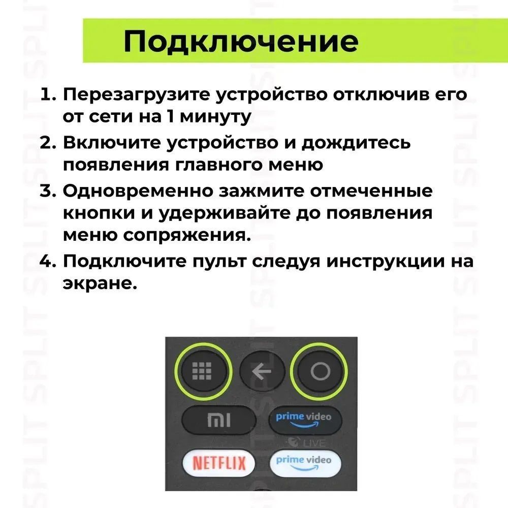 Универсальный пульт для телевизоров и приставок XIAOMI BT-MI02