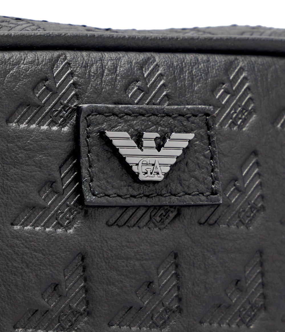 Кожаная сумка кросс-боди Emporio Armani - черный(Y4R600 YQ67I)