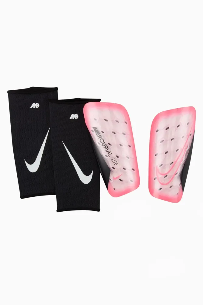Футбольные щитки Nike Mercurial Lite - розовый Футбольные щитки Nike Mercurial Lite - розовый