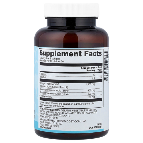 Vitacost, Synergy®, Mega EFA® с коэнзимом Q10, 60 капсул