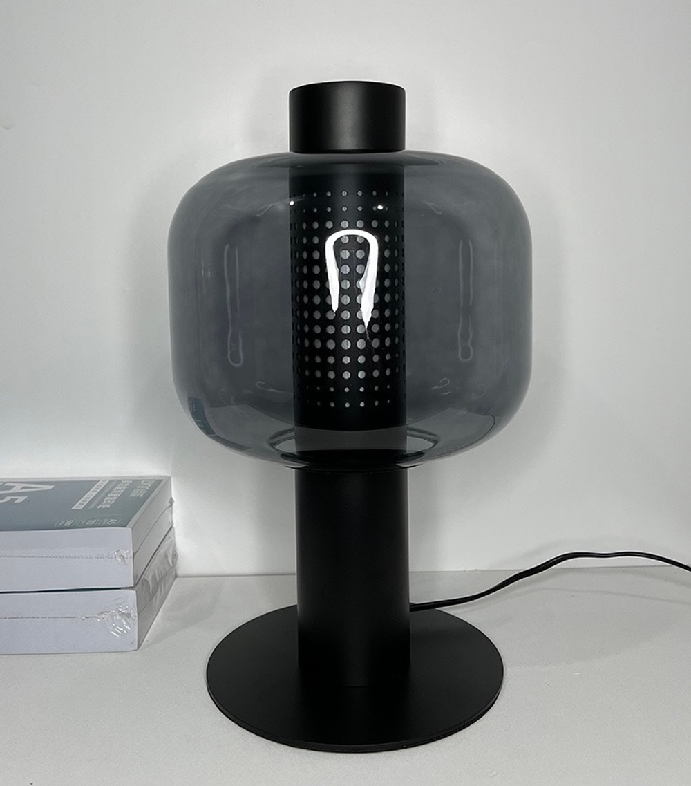 Table design lamp Bonbori by Brokis (Smoky/Black)